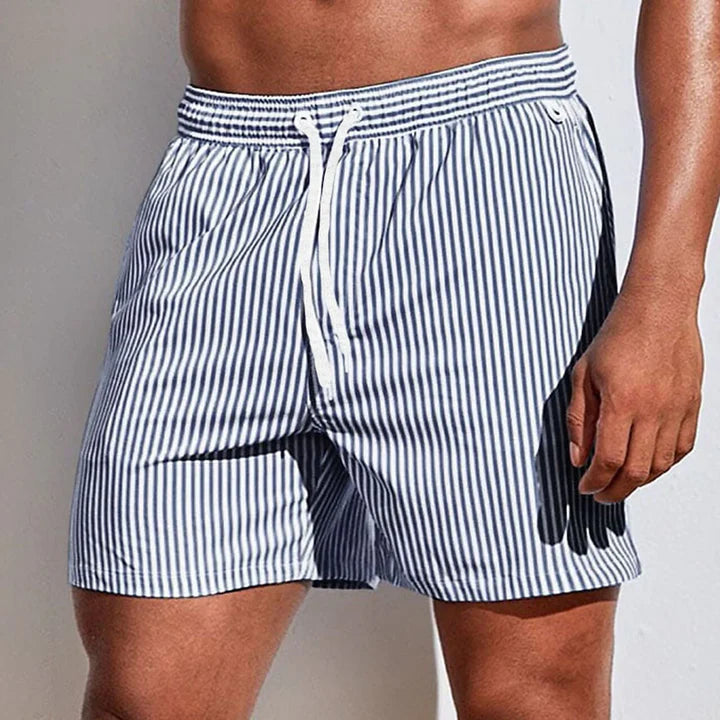 Herren Gestreifte Badeshorts | Sommerlich
