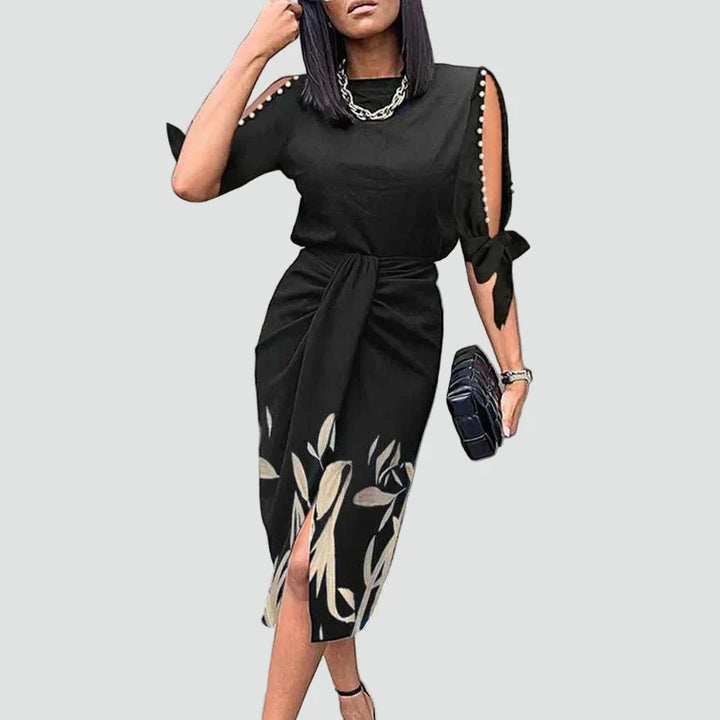 Damen-Wickelkleid aus Spitze | Midi