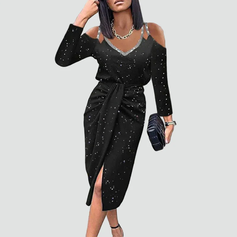 Damen-Wickelkleid aus Spitze | Midi