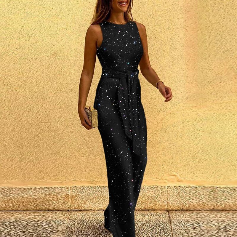 Damen Pailletten-Overall für Partys | Elegant