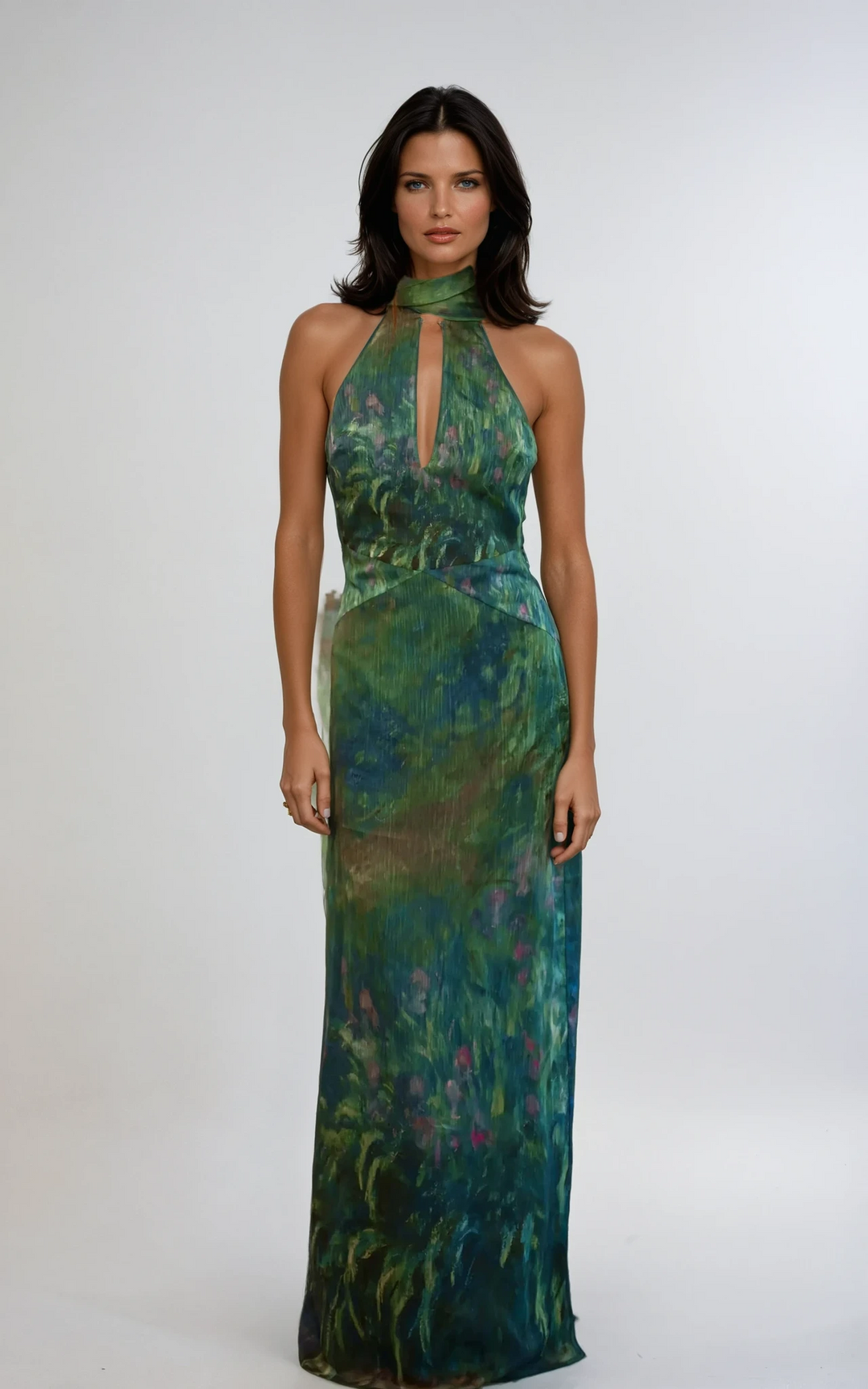 Damen Abendkleid mit Neckholder | Maxi