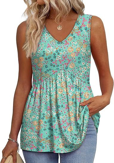 Damen Top mit V-Ausschnitt | Ärmellos