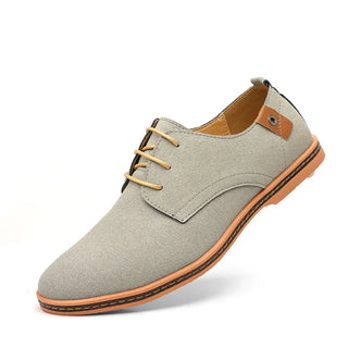 Męskie sznurowane buty oxfordki | Niski obcas