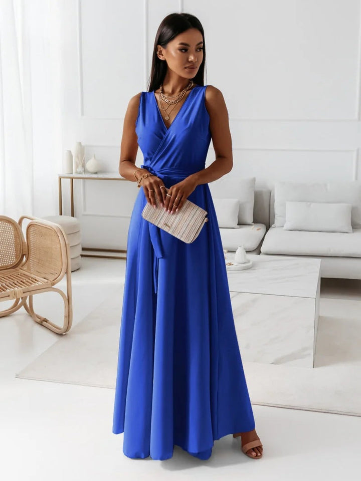 Damen Kleid Ärmellos Abend | Maxi