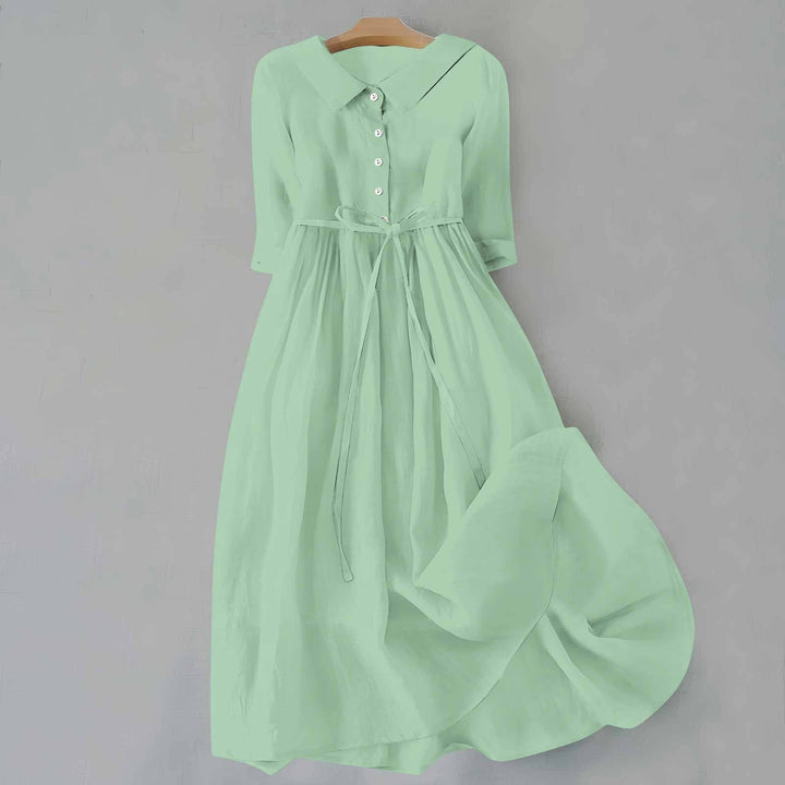 Damen Casual-Kleid mit Knöpfen | Midi