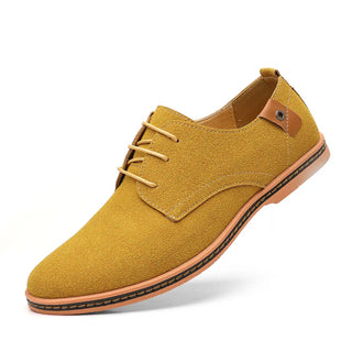 Męskie sznurowane buty oxfordki | Niski obcas