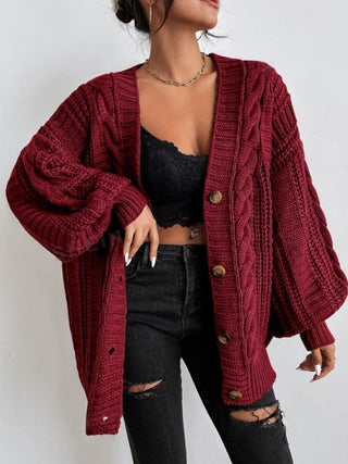 Kardigan Damski z Grubym Splotem | Oversized