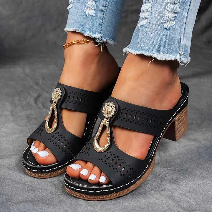 Damen Sandalen mit Blockabsatz | Alltag
