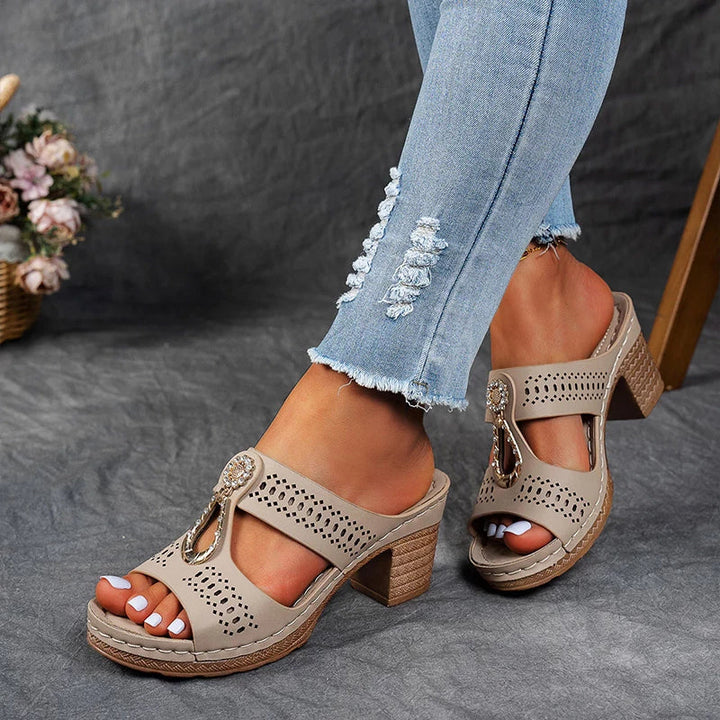 Damen Sandalen mit Blockabsatz | Alltag