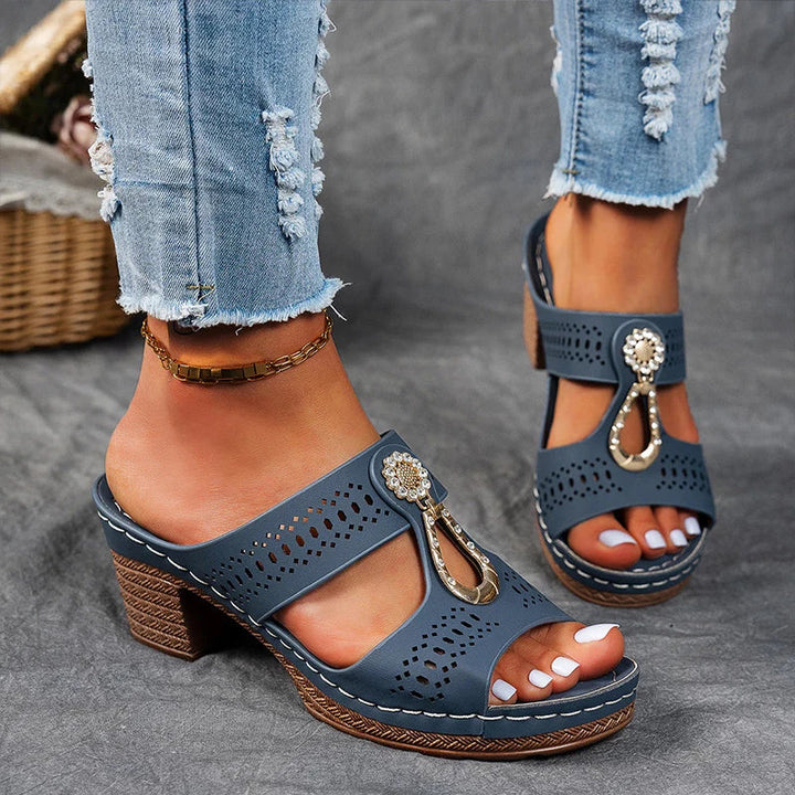 Damen Sandalen mit Blockabsatz | Alltag