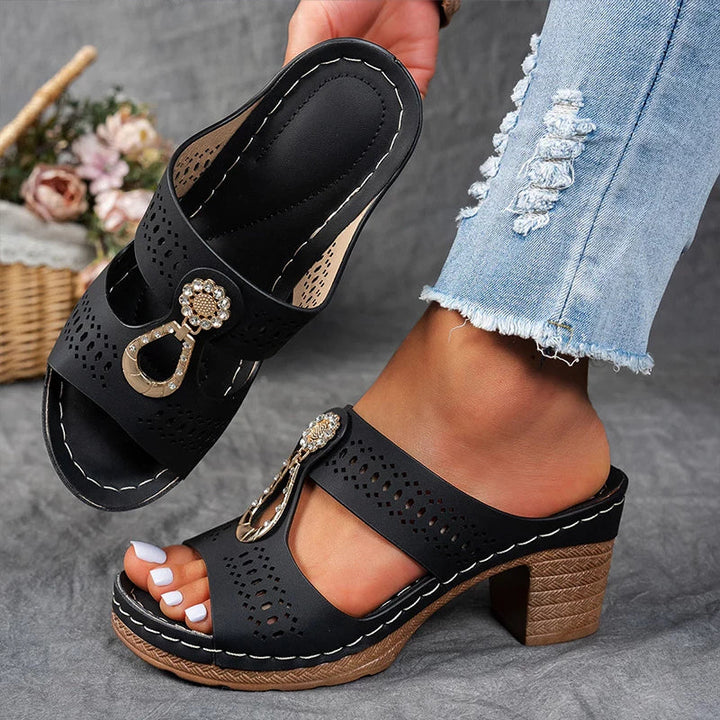 Damen Sandalen mit Blockabsatz | Alltag