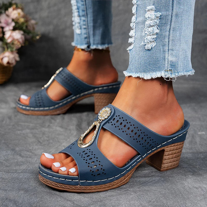 Damen Sandalen mit Blockabsatz | Alltag