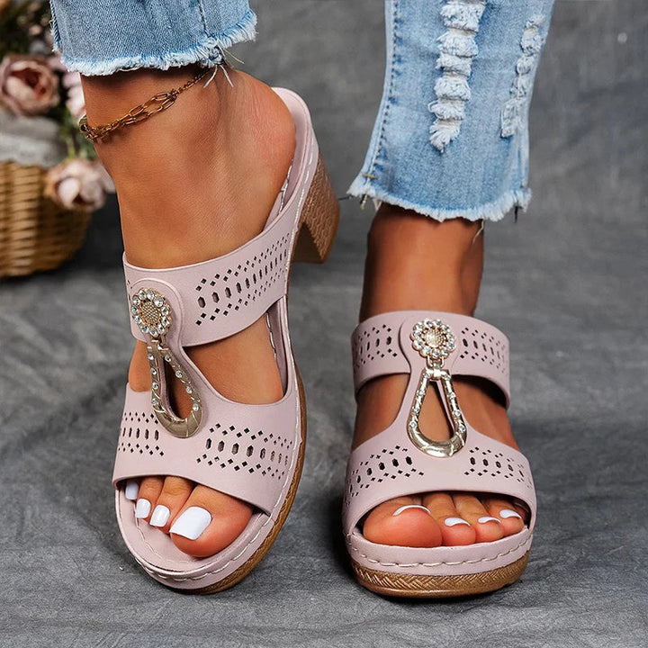 Damen Sandalen mit Blockabsatz | Alltag