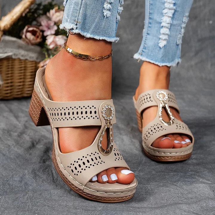 Damen Sandalen mit Blockabsatz | Alltag
