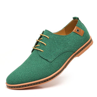 Męskie sznurowane buty oxfordki | Niski obcas