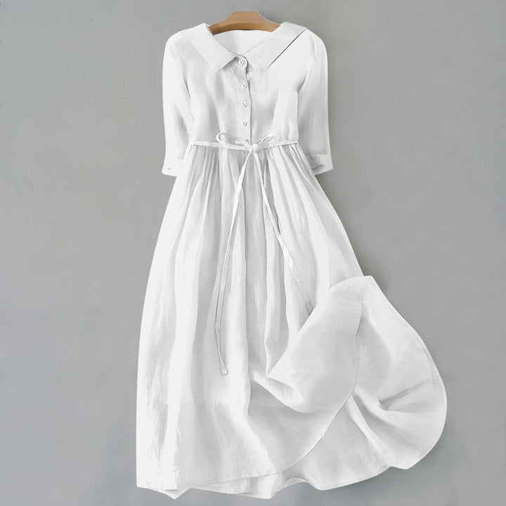 Damen Casual-Kleid mit Knöpfen | Midi
