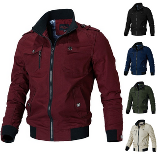 Męska Casual Bomber Jacket | Lekka