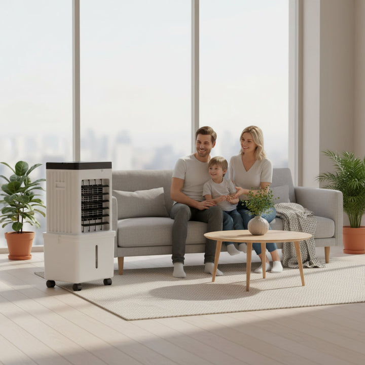 Ventilador Portátil com Ar Condicionado | Resfriamento Evaporativo