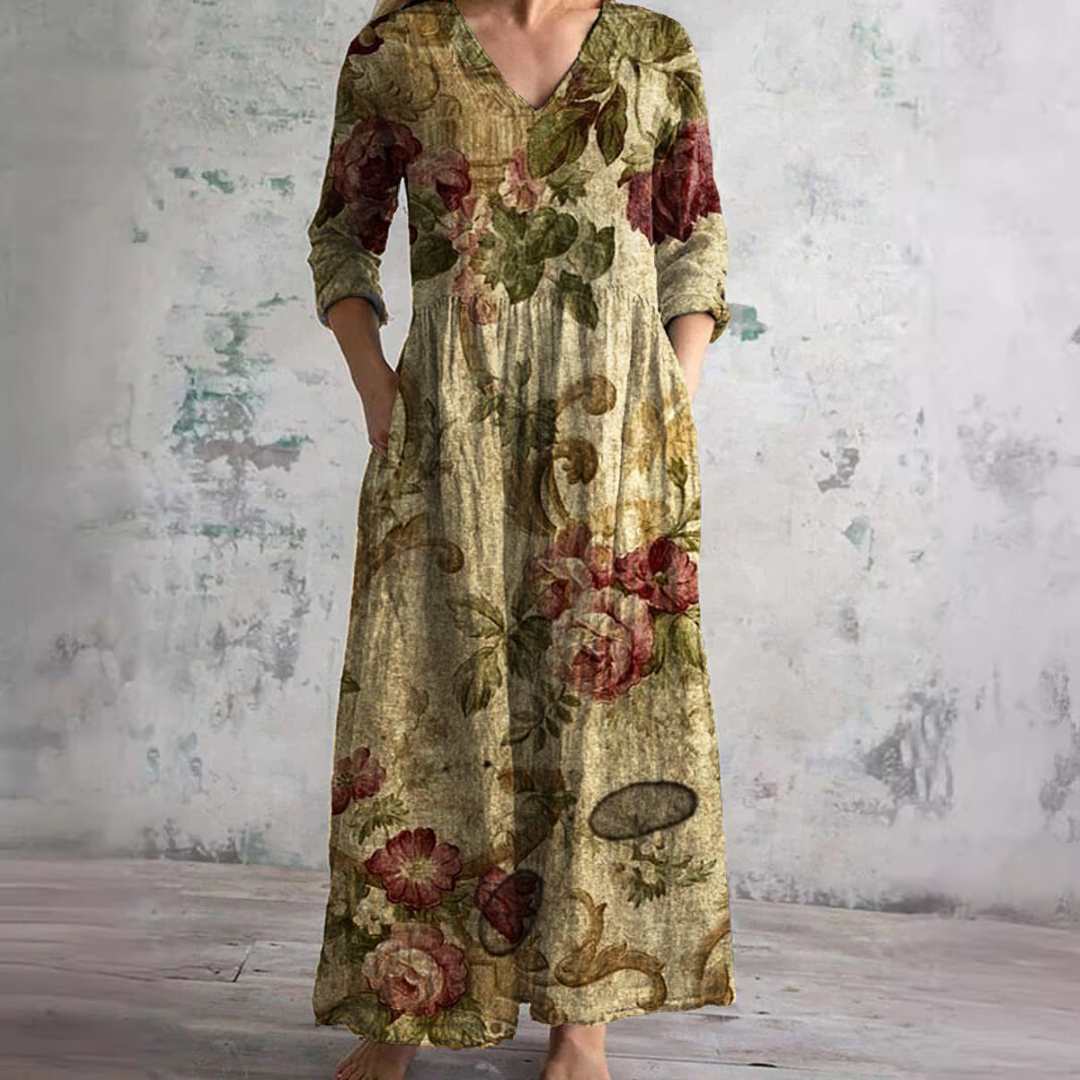 Damen Sommerliches Blumenkleid | Maxi