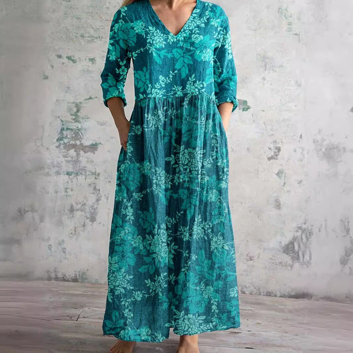 Damen Sommerliches Blumenkleid | Maxi