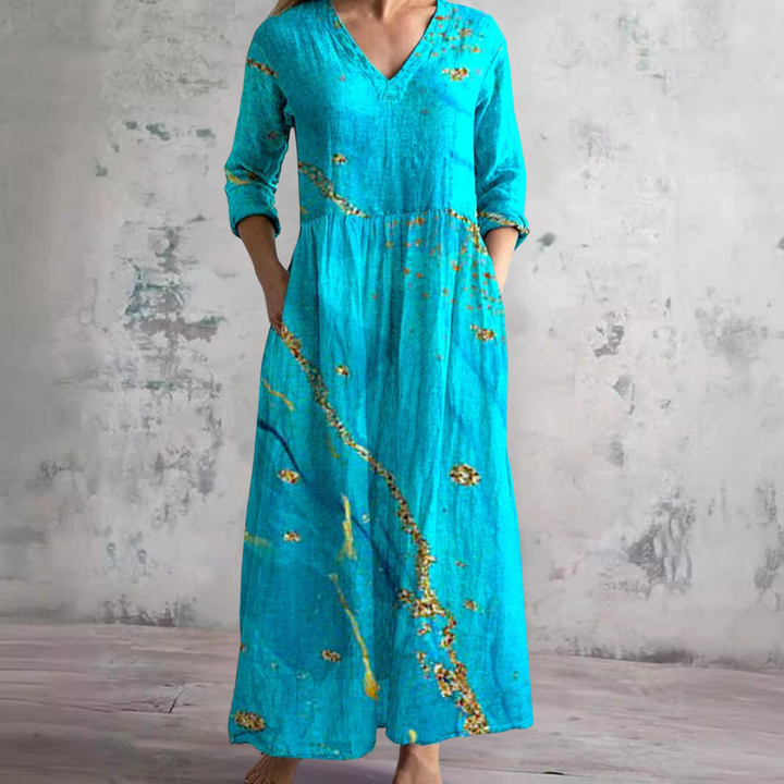 Damen Sommerliches Blumenkleid | Maxi