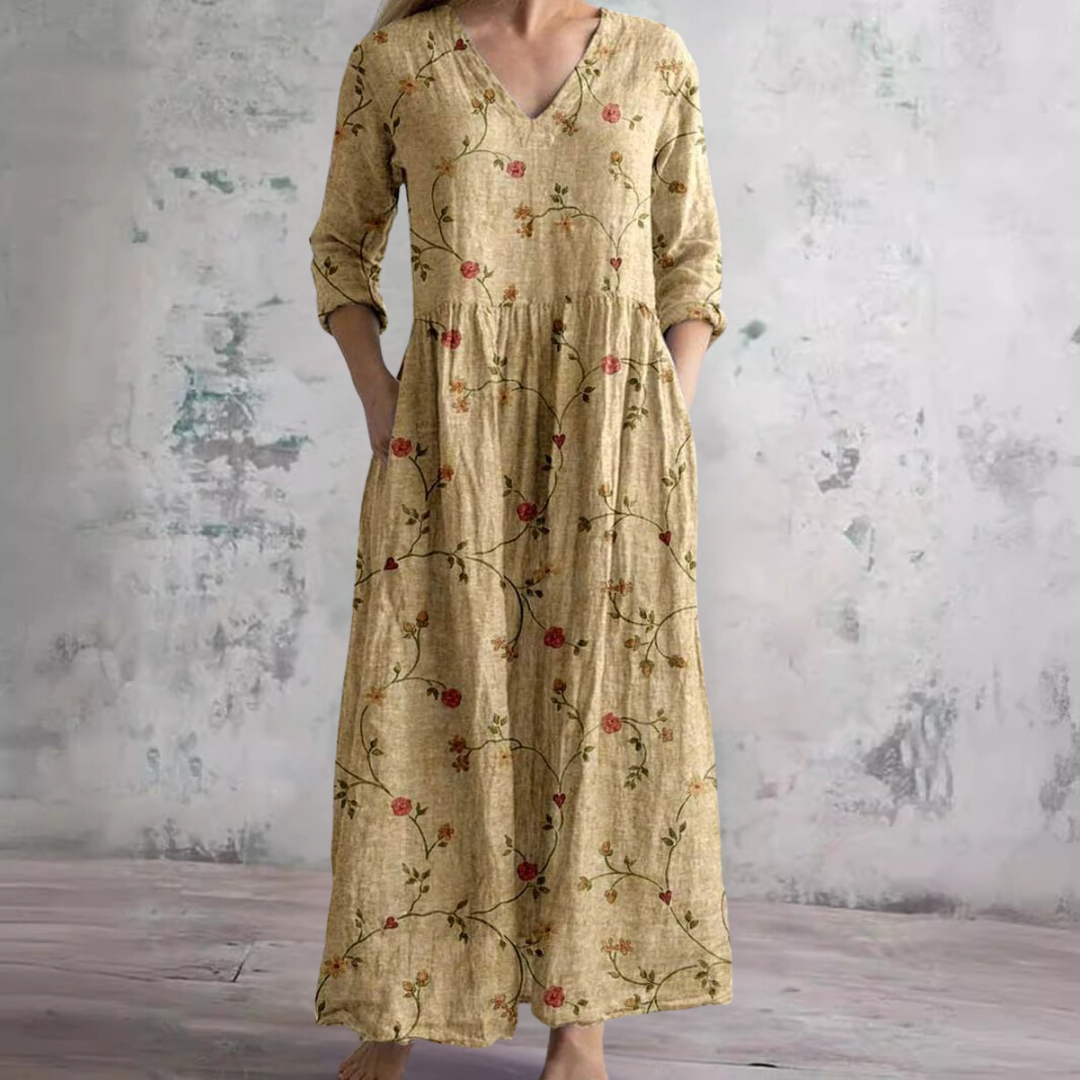 Damen Sommerliches Blumenkleid | Maxi