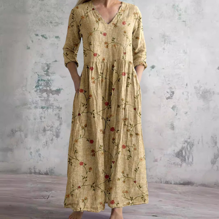 Damen Sommerliches Blumenkleid | Maxi