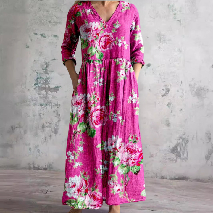 Damen Sommerliches Blumenkleid | Maxi