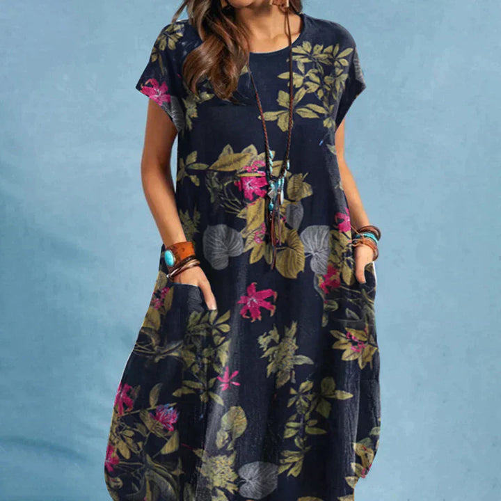 Damen Alltags Blumen Kleid | Midi