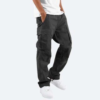 Męskie Spodnie Cargo Relaxed Fit | Wiele Kieszeni