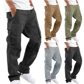 Męskie Spodnie Cargo Relaxed Fit | Wiele Kieszeni