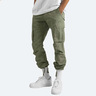 Męskie Spodnie Cargo Relaxed Fit | Wiele Kieszeni