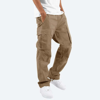 Męskie Spodnie Cargo Relaxed Fit | Wiele Kieszeni