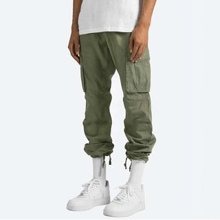 Męskie Spodnie Cargo Relaxed Fit | Wiele Kieszeni