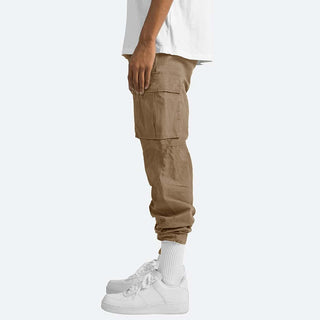 Męskie Spodnie Cargo Relaxed Fit | Wiele Kieszeni