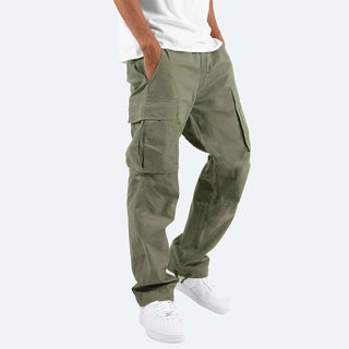 Męskie Spodnie Cargo Relaxed Fit | Wiele Kieszeni
