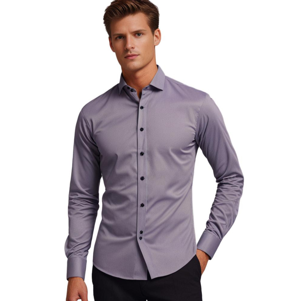 Herren Hemd Schmaler Schnitt | Langarm