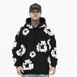 Unisex Bluza z Kwiatowym Wzorem | Luźny Krój