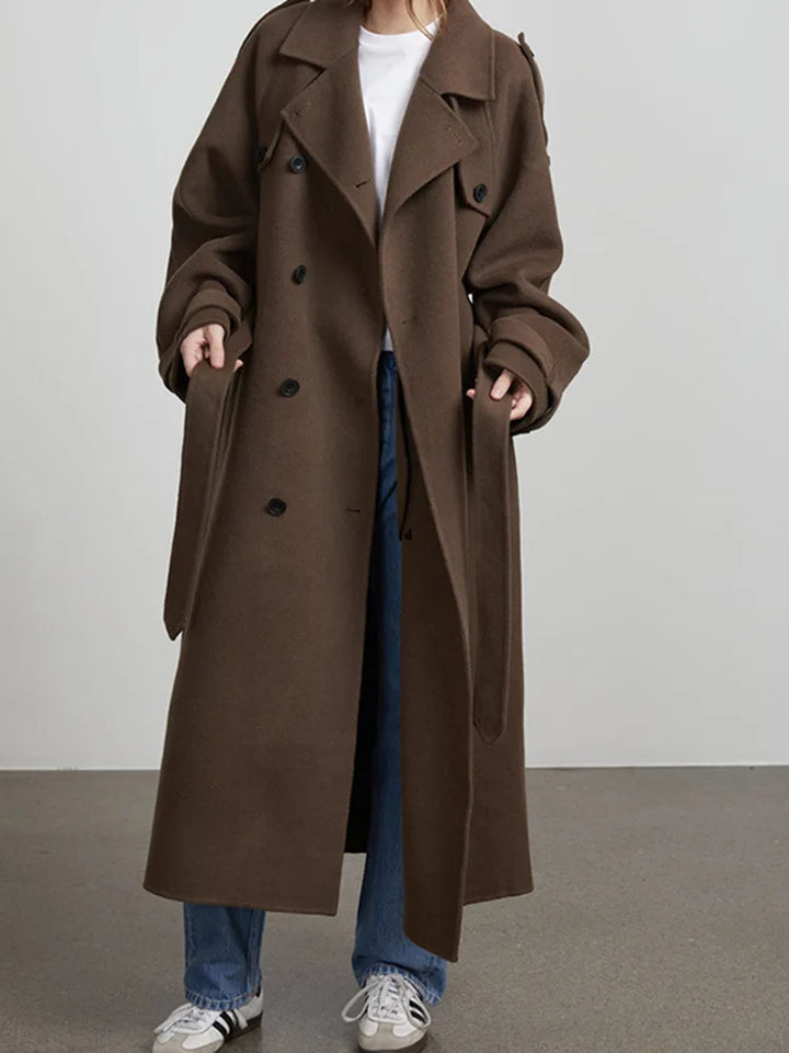Women's Long Trench Coat | Loose Fit