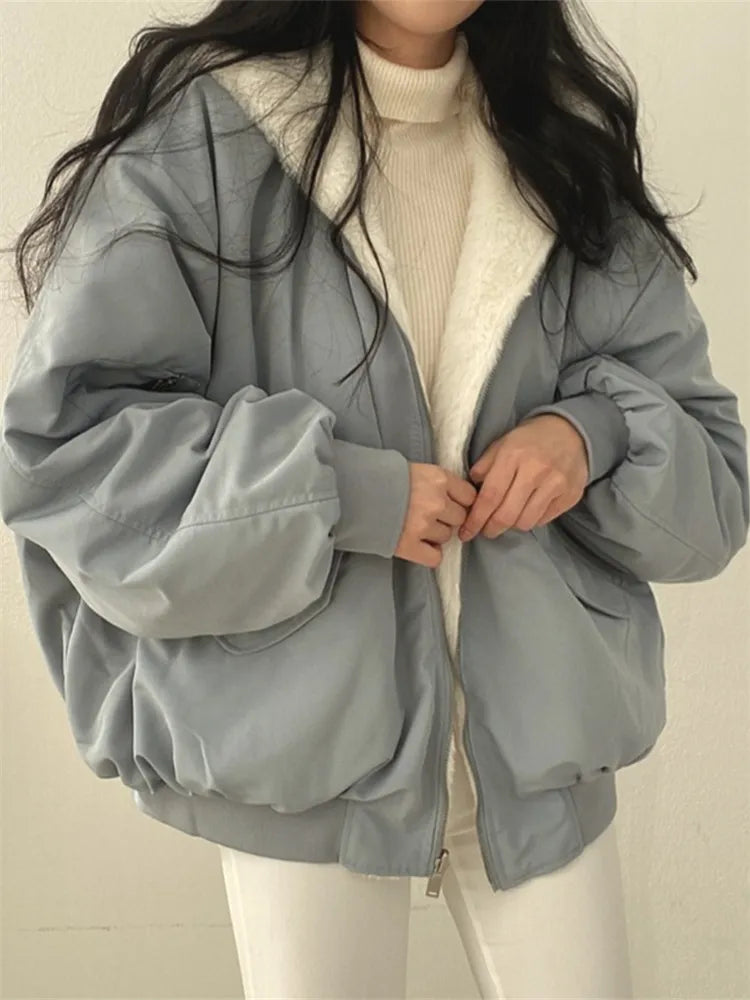 Women's Winter Bomber Jacket | Oversize