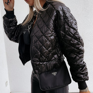 Kurtka Bomberka Damska Pikowana | Casual