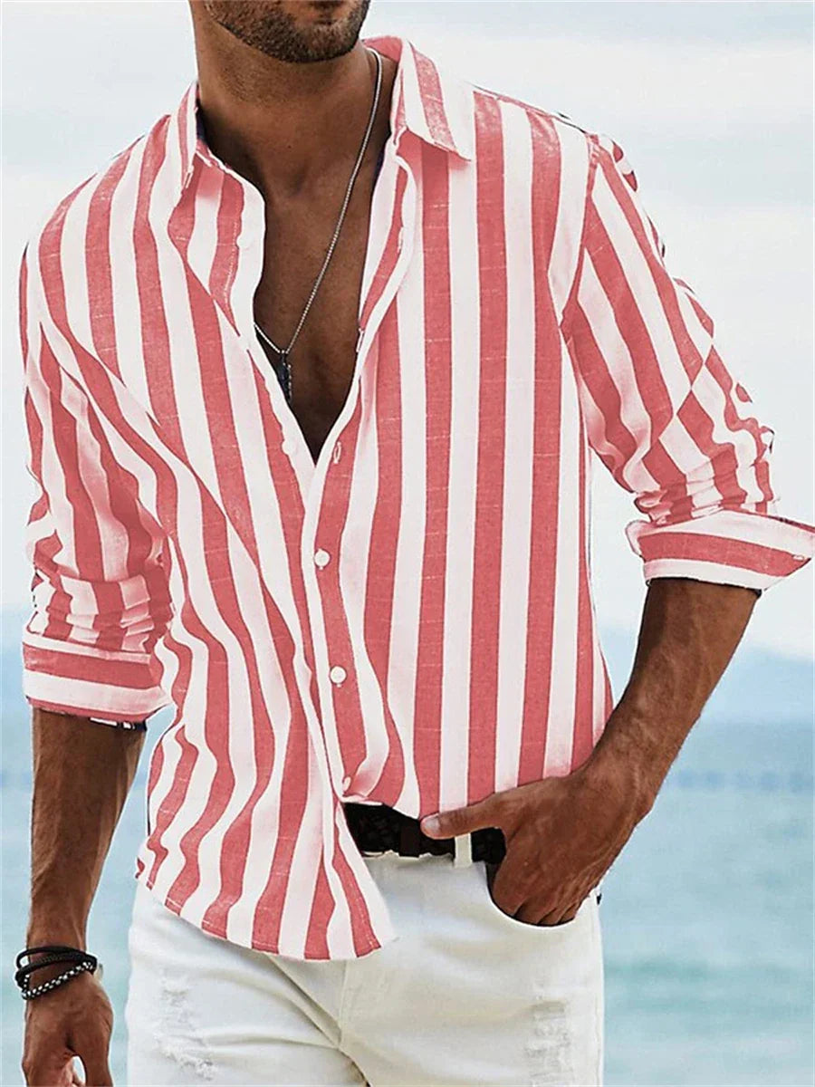 Men's Summer Striped Shirt | Casual