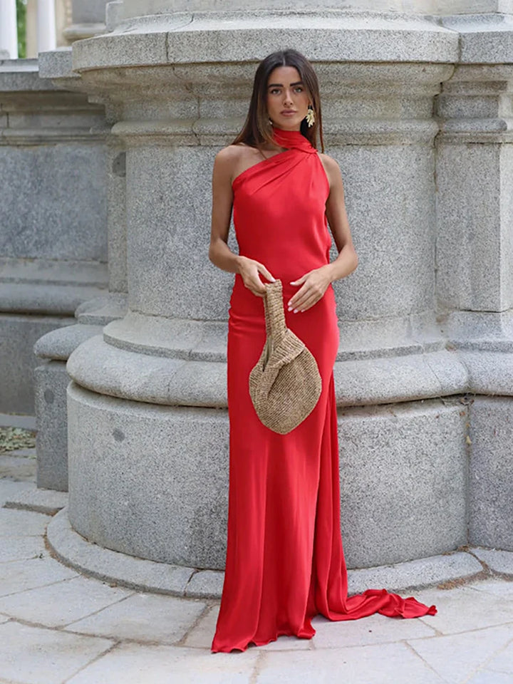 Vestido de Festa Feminino com Costas Descobertas | Maxi