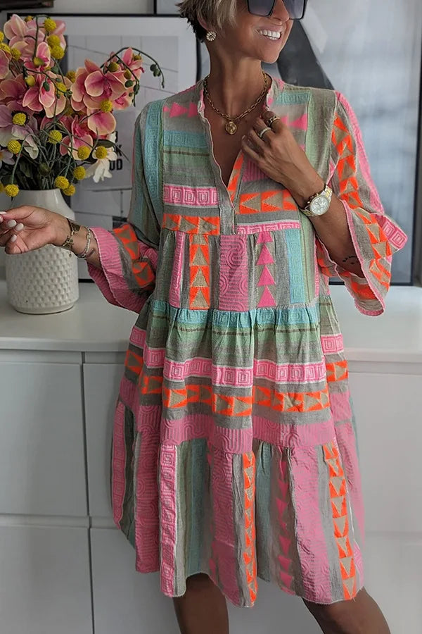 Damska Boho Elegancka Sukienka | Mini
