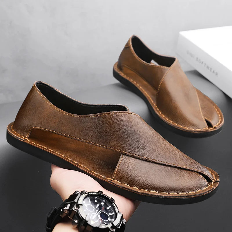 Herren Sandalen zum Hineinschlüpfen | Offene Zehen