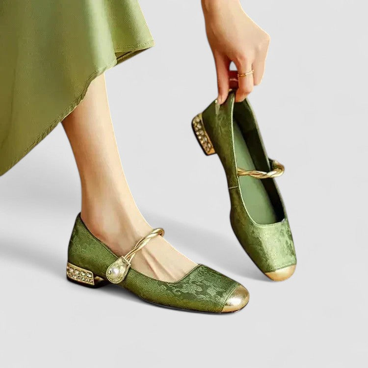 Damen Elegante Mary Jane Ballerinas | Freizeit
