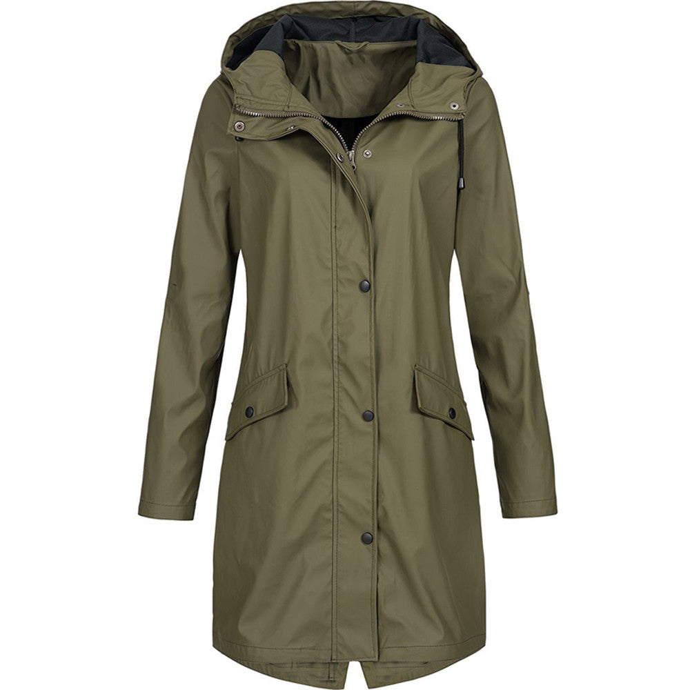 Damen Regenjacke mit Kapuze | Wasserdicht