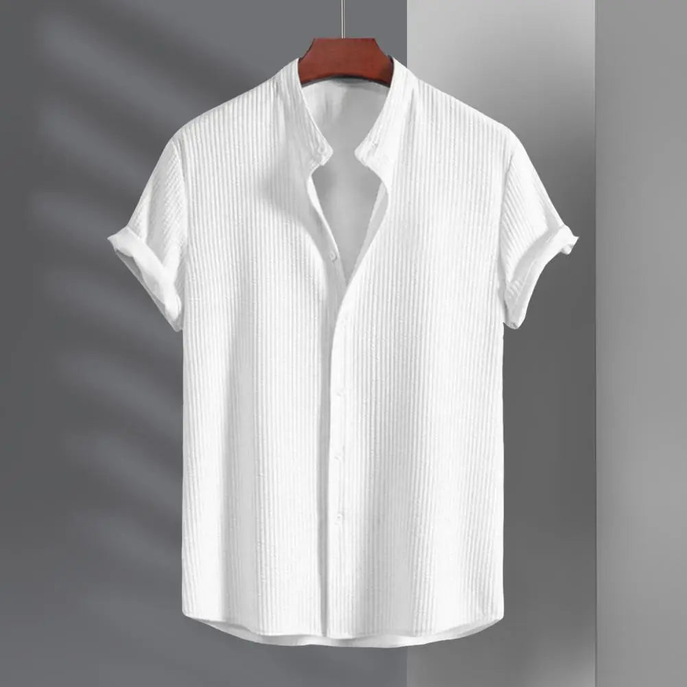 Herren Kurzarmhemd mit Knöpfen | Modern