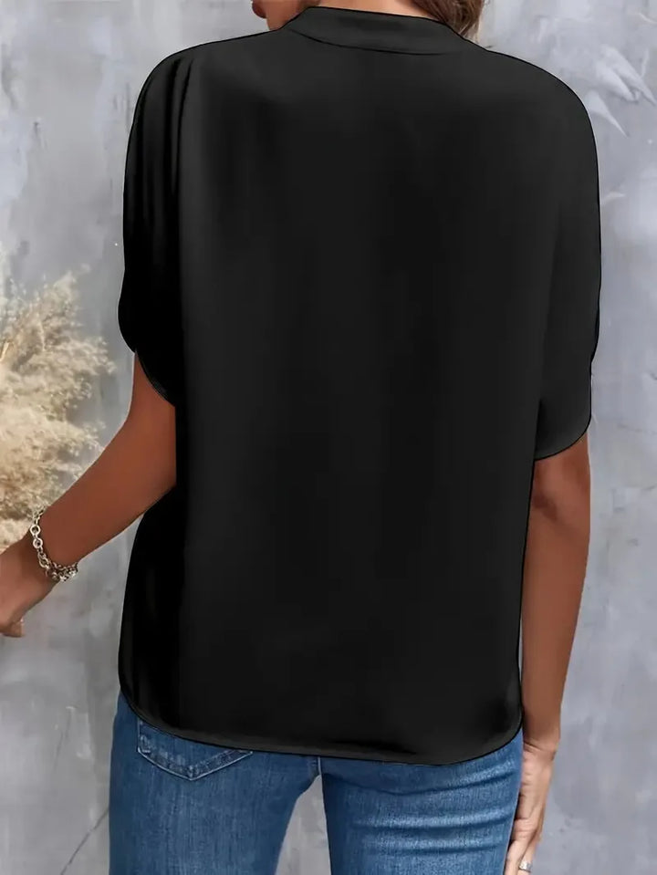 Damen Top mit V-Ausschnitt | Kurzarm