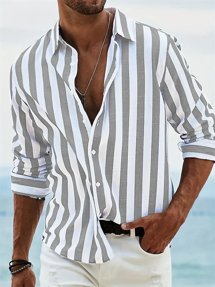 Men's Summer Striped Shirt | Casual